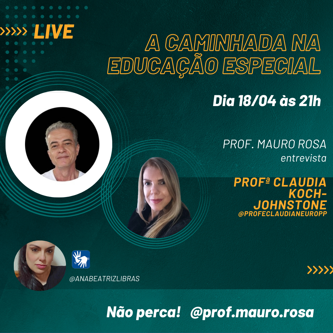 Chamada para Live Professor Mauro